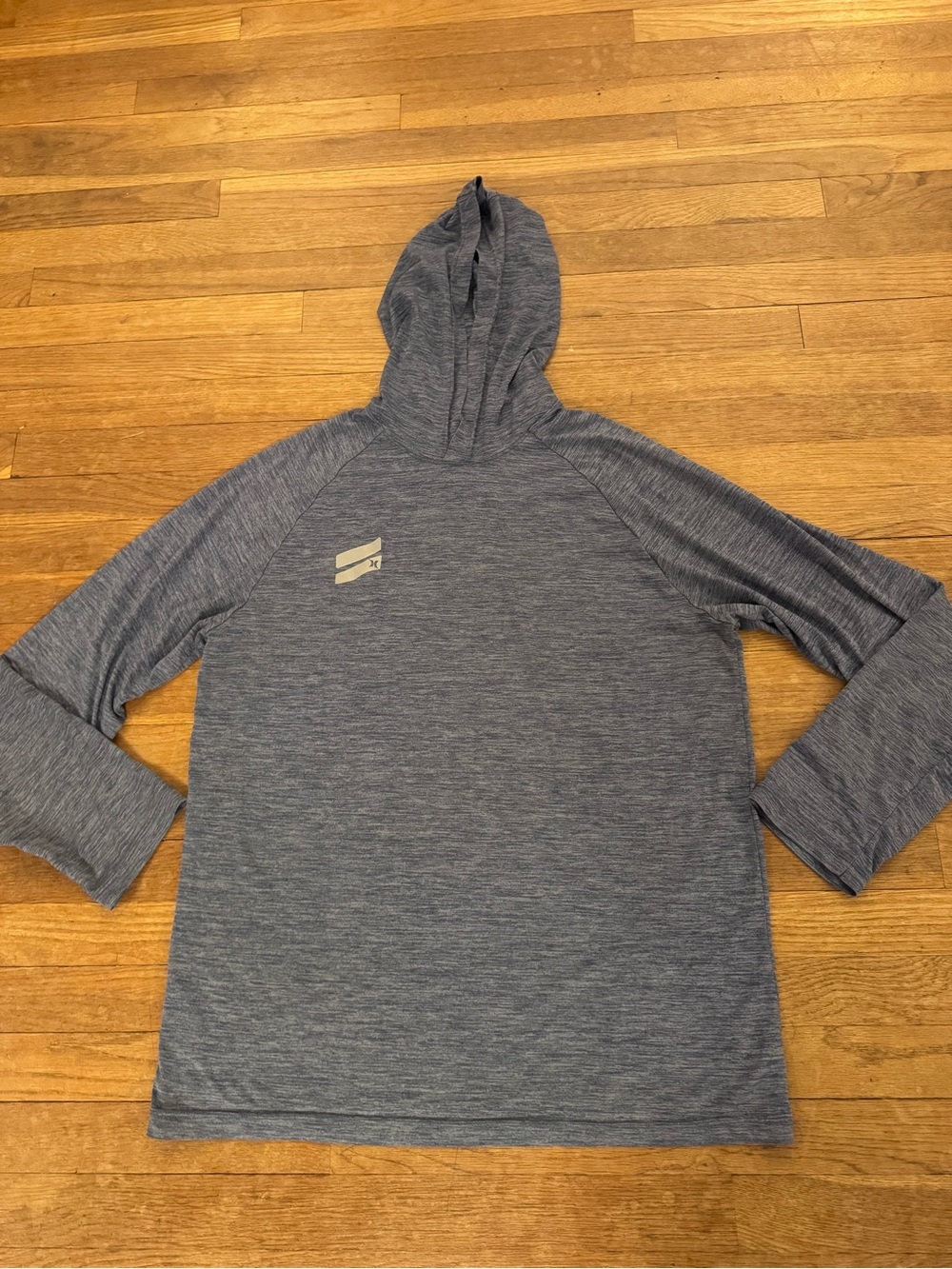 Hurley Men's Blue Hooded Long Sleeve Shirt - Size Large
b86
